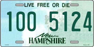 NH license plate 1005124