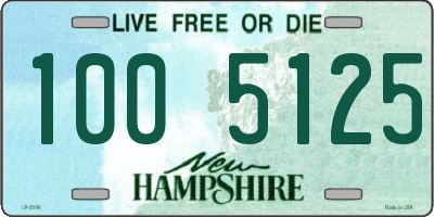 NH license plate 1005125