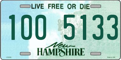 NH license plate 1005133