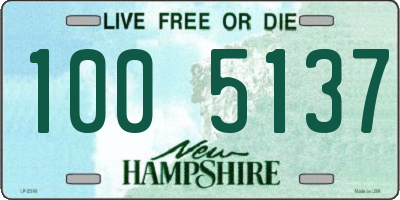 NH license plate 1005137