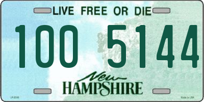 NH license plate 1005144