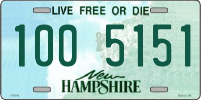 NH license plate 1005151