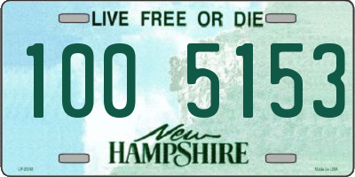 NH license plate 1005153