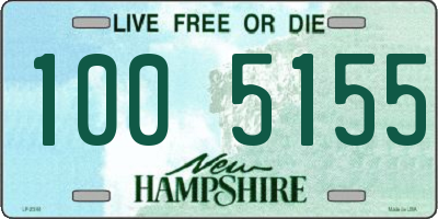 NH license plate 1005155