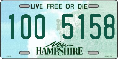 NH license plate 1005158