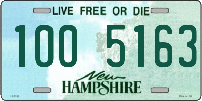 NH license plate 1005163