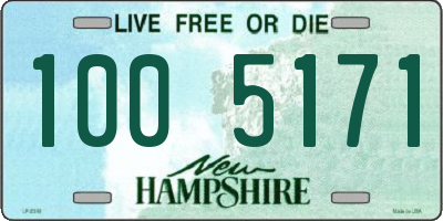 NH license plate 1005171