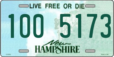 NH license plate 1005173