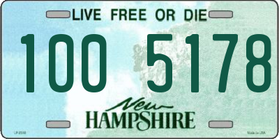 NH license plate 1005178