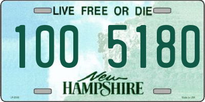 NH license plate 1005180