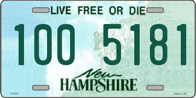 NH license plate 1005181