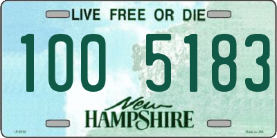 NH license plate 1005183