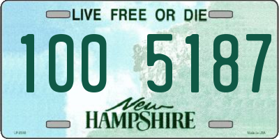 NH license plate 1005187