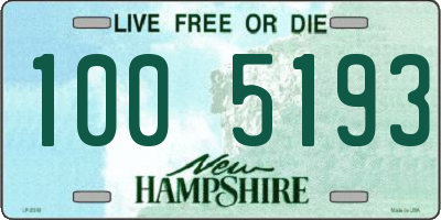 NH license plate 1005193