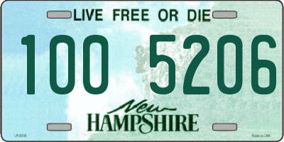 NH license plate 1005206