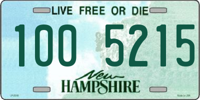 NH license plate 1005215