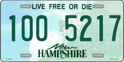 NH license plate 1005217