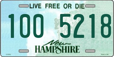 NH license plate 1005218