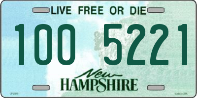 NH license plate 1005221