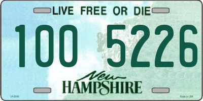 NH license plate 1005226