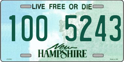 NH license plate 1005243