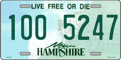 NH license plate 1005247