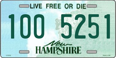 NH license plate 1005251