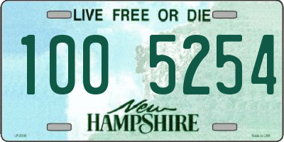 NH license plate 1005254