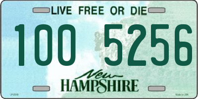 NH license plate 1005256