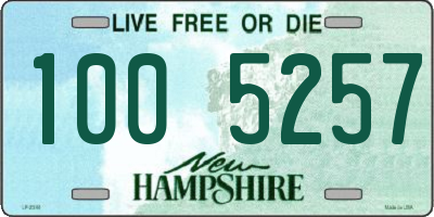 NH license plate 1005257