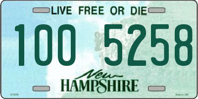 NH license plate 1005258