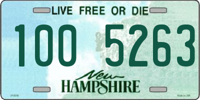 NH license plate 1005263