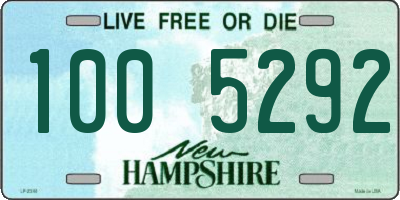 NH license plate 1005292