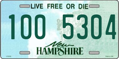 NH license plate 1005304