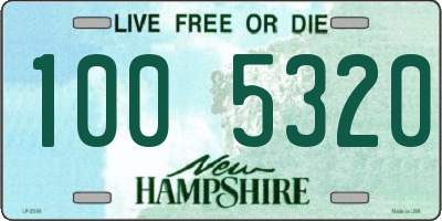 NH license plate 1005320