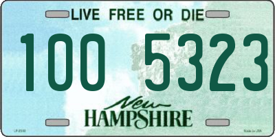 NH license plate 1005323