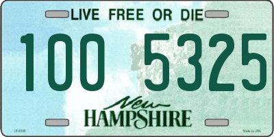 NH license plate 1005325