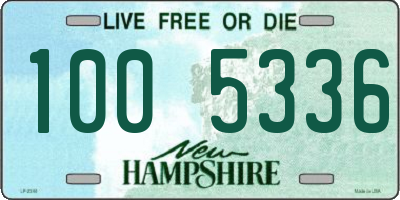 NH license plate 1005336