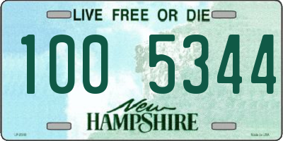 NH license plate 1005344