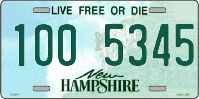 NH license plate 1005345