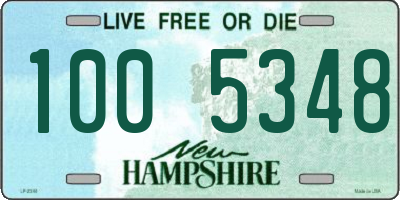 NH license plate 1005348