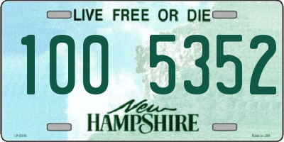 NH license plate 1005352