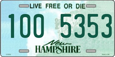 NH license plate 1005353