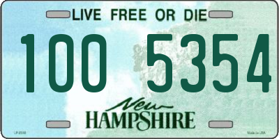NH license plate 1005354