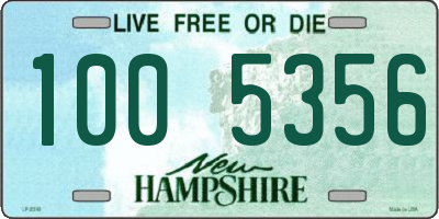 NH license plate 1005356
