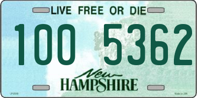 NH license plate 1005362