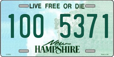 NH license plate 1005371