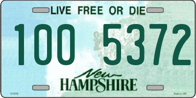 NH license plate 1005372