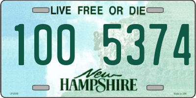 NH license plate 1005374