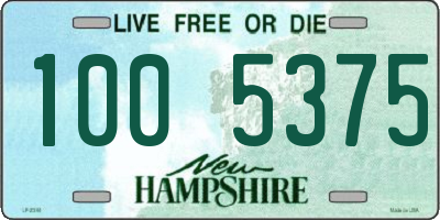 NH license plate 1005375